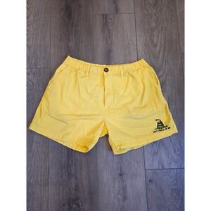 Chubbies Men's Size Medium Yellow Don't Tread On Me 5" Inseam Shorts